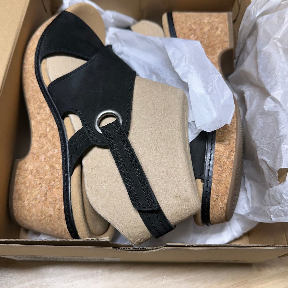Clarks Giselle Loop Sandal Black Women's Size 11M New In Box Condition - Picture 8 of 9